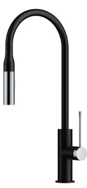 Aziz Sink Mixer Pull-out Matt Black