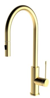 Aziz-II Sink Mixer Pull-out Brushed Gold
