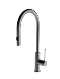 Aziz-II Sink Mixer Pull-out Gunmetal