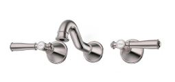 Clasico Bath Tap Set Brushed Nickel