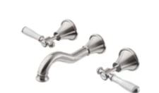Clasico Bath Tap Set Chrome / Ceramic Handle