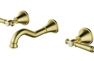 Clasico Bath Set  In Brushed Gold Lead Free