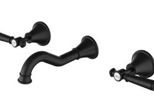 Clasico Bath Set In Matt Black Lead Free