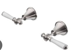 Clasico Wall Top Assemblies Chrome / Ceramic Handle