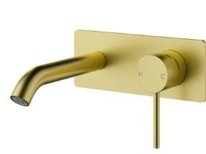 Clasico Wall Top Assemblies  In Brushed Gold Lead Free