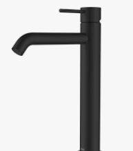 Clasico Wall Top Assemblies In Matt Black Lead Free
