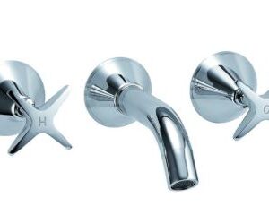 Bath Tap Set Chrome