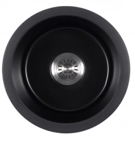 Cora Black Granite Sink Round  410×205