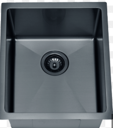 Cora Black Undermount  Granite Sink 432X432X246