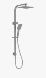 Eden Shower Set Multifunction Gunmetal 250mm
