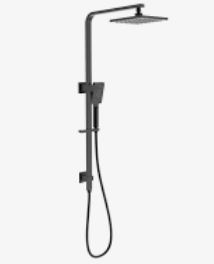 Eden Shower Set Multifunction Matt Black 250mm