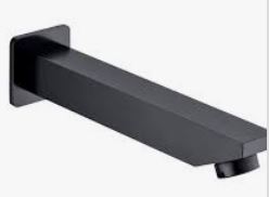 Yale Spout Matt Black 160mm
