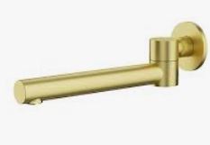 Otus Swivel Bath Spout Brushed Gold Lead Free