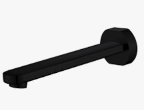 Cora Spout Matt Black 200mm