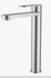 Sora SS Highrise Basin Mixer In Brushed SS304