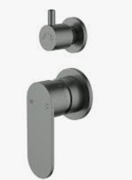 Sora SS Wall Diverter Mixer Trim Kits In Gun Metal