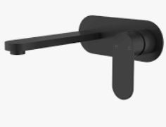 Sora SS Wall Basin Mixer Trim Kits In Matt Black