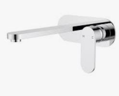 Sora SS Wall Basin Mixer Trim Kits In Polished Chrome