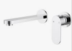 Sora SS Wall Basin Mixer Trim Kits With Separate Back Plate In Gun Metal