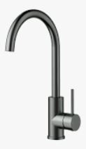 Otus Slimline SS304  Sink Mixer Gooseneck Gunmetal