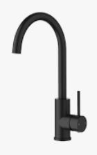 Otus Slimline SS304  Sink Mixer Gooseneck Matt Black