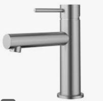 Otus Slimline SS304  Basin Mixer Straight Spout Brushed Gold