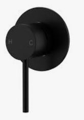 Otus Slimline Ss Wall Mixer Lever Up Trim Kits In Matt Black