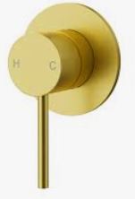 Otus Slimline SS304  Wall Mixer Trim Kit Brushed Gold
