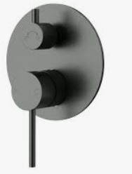 Otus Slimline SS304  Wall Mixer Diverter Trim Kit Gunmetal