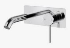 Otus Slimline Ss Wall Basin Mixer Lever Up Trim Kits In Chrome