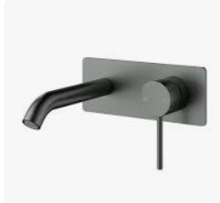 Otus Slimline Ss Wall Basin Mixer Trim Kits 220 mm Spout