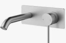 Otus Slimline SS304  Wall Basin Mixer Trim Kit Stainless Steel