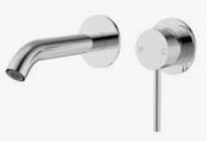 Otus Slimline SS304  Wall Basin Mixer Trim Kit Chrome