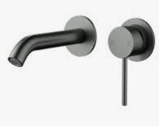 Otus Slimline SS304  Wall Basin Mixer Trim Kit Stainless Steel