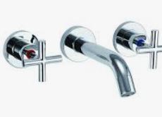 Bath Tap Set Chrome