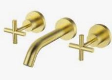 Plnz Bath Set Brushed Gold Lead Free