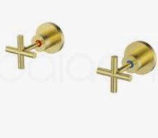 Wall Top Assemblies Brushed Gold