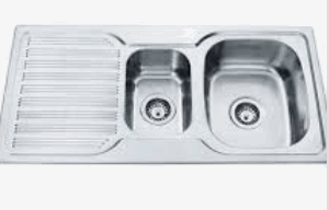Eden Single Bowl Single Drainer Sink RHB   980mm