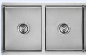 Cora Double Bowl Undermount Sink 93 degree  750mm