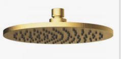 Cora Shower Head Round Brushed Gold 200mm
