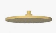 Otus Shower Head Round Brushed Gold 250mm