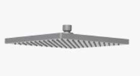 Rosa Shower Head Square Gunmetal 250mm
