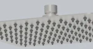Nova Shower Head Square Brushed Nickel 250mm