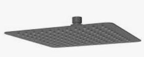 Nova Shower Head Square Gunmetal 250mm