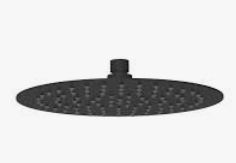 Dove Shower Head Round Matt Black 250mm