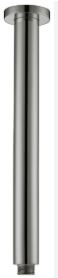 Round Shower Arm Vertical Brushed Nickel 300mm