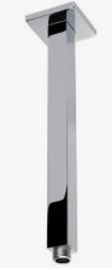 Square Shower Arm Vertical  Matt Black 310mm