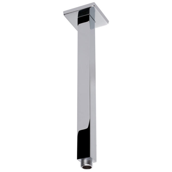 Square Shower Arm Vertical  Chrome 210mm