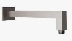 Square Shower Arm Horizontal  Brushed Nickel 400mm
