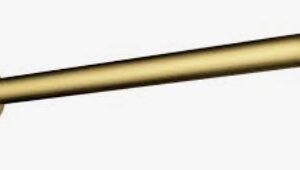 Round Shower Arm Horizontal Brushed Gold 400mm